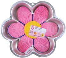 Brand New Novelty Cake Pan-Dancing Daisy 12""X12""X2"" Brand New