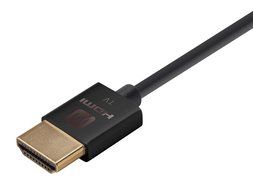 Monoprice Ultra Slim High-Speed 18Gbps Active HDMI Cable Supports Ethernet, 3D, 4K and Audio Return - 6ft Black... N7