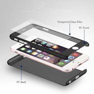 iPhone 7 Plus Full Body Hard Case--Inspirationc 360 All Round Protective Case for iPhone 7 Plus 5.5 Inch--Pink N8