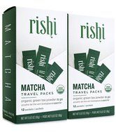 Rishi Tea Organic Matcha Japanese Green Tea Powder, 12 travel packets, 0.63 Ounces Box N9