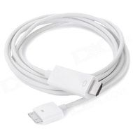 1080P 30 Pin Dock Male to HDMI Male Adapter Cable For iPhone Ipad Itouch- White N3