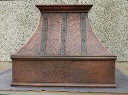 MCM3 Wall Mounted Copper Range Hood 36" L x 24" W (front to back) x 30"H N3