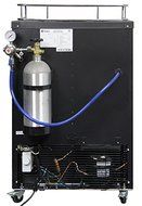 Kegco KOM20B-2 Dual Faucet Kombucha Keg Cooler with Black Cabinet and Door N3