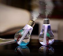 avifox Bulb Shape Design Ultrasonic Humidifier, Whisper-Quiet with 7 Color LED Lights for Home, Baby Room, Bedroom... N3