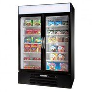 Beverage-Air MMF44-1-B-EL MarketMax 47" Two Section Glass Door Reach-In Merchandiser Freezer with LED Lighting...