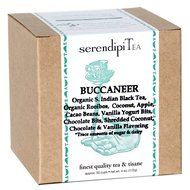 SerendipiTea Buccaneer, Indian Black Tea, Toasted Coconut, Chocolate, Vanilla &amp; Rooibos Tea, 4-Ounce Box