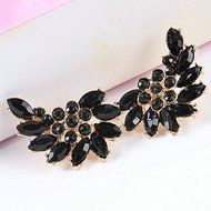 New Crystal Rhinestone Ear Stud Earrings Elegant Women Angle Wings Eardrop Studs N3