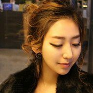 New Crystal Rhinestone Ear Stud Earrings Elegant Women Angle Wings Eardrop Studs N4