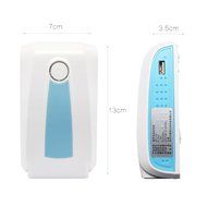 Dreamtop Mini Usb Bladeless Fan Chargeable Creative Air Conditioning Fan Summer Personal Pocket Fan ( Blue) N3