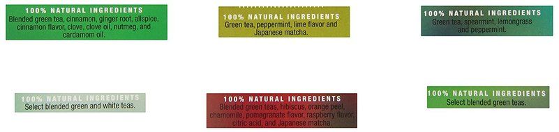 Stash Tea Green Tea Six Flavor Assortment, 18-20 Count Tea Bags in Foil (Pack of 6) N6