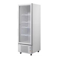 288L Direct Cooling Glass Display Showcase 1-Door Beer Soda Beverages Commercial Refrigerator Merchandiser Vertical...