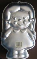 Wilton Darling Dolly Doll Girl Easy As 1, 2, 3 Cake Pan (2105-9436, 1991) Retired N2