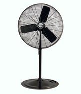 Air King 9124 24-Inch 1/4-Horsepower Industrial Grade Pedestal Fan with 5,130-CFM, Black Finish N8
