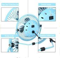 Alytimes 6 Inch Mini USB Fan With Aluminium Blades, 360 Degree Rotatable Small Table Fan with 3 Anti-vibration... N4