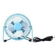 Alytimes 6 Inch Mini USB Fan With Aluminium Blades, 360 Degree Rotatable Small Table Fan with 3 Anti-vibration... N5