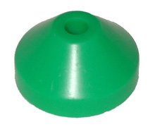 3 Green Plastic 7" 45rpm Vinyl Record Dome Adapter / Insert - Fits Almost Any Turntable! #07MRDAGR