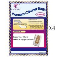 Oreck Type CC Vacuum Cleaner Bags 20Pack - To Fit Style CC, and ALL XL Upright Models - Compare to Oreck Part... N2