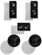 Polk Surround System: Pair of 265rt, One 255crt in-wall front, Pair 70rt in-ceiling rear (Bundle of 5 speakers)