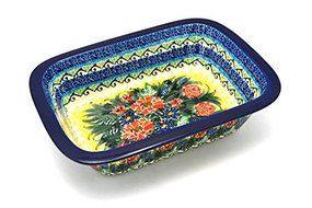 Polish Pottery Baker - Rectangular with Grip Lip - Unikat Signature U4610
