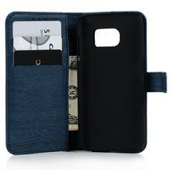 Badalink Galaxy S7 Wallet Case Wood Texture Premuim PU Leather Case Slim Fit Flip Folio Kickstand Case with Card... N5