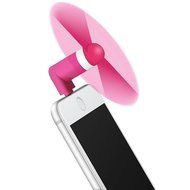 Amavasion USB Mini Fan/Portable Dock Cooler Rotating Fan for Lightning iPhone 6 6 Plus 5s 5 iPad Air (Pink) N4