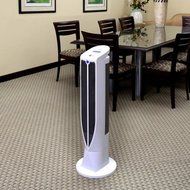 Dual System Tower UltraSlimline Heater Fan, Double Grill Design, LCD Readout, 1450 RPM, Super Conductive Heating... N7