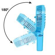 LinGear Portable Collapsible USB Rechargeable Hand Handheld Mini Fan For Laptop Computer Desk Desktop Table Floor... N3