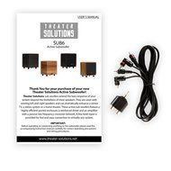 Theater Solutions SUB6FM Front Firing Powered Subwoofer (Mahogany) N2