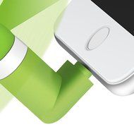 Amavasion USB Mini Fan/Portable Dock Cooler Rotating Fan for Lightning iPhone 6 6 Plus 5s 5 iPad Air (Pink) N9