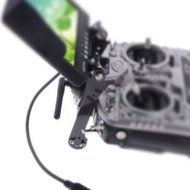 SODIAL(R) Carbon Fiber FPV Monitor Mount Holder/Display Mounting Bracket for Transmitter N4