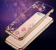 iPhone 7 Case,Inspirationc [Secret Garden] Rose Gold and White PC Plating Clear Shiny Cover Series for Apple iPhone... N18