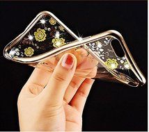 iPhone 7 Case,Inspirationc [Secret Garden] Rose Gold and White PC Plating Clear Shiny Cover Series for Apple iPhone... N19