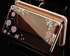 iPhone 7 Case,Inspirationc [Secret Garden] Rose Gold and White PC Plating Clear Shiny Cover Series for Apple iPhone... N20