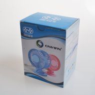 Onvian Mini USB Powered Double Blade Leaf Table Personal Fan Adjustable 2 Level Speed Cooling N2
