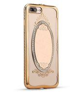 iPhone 7 Case,Inspirationc [Secret Garden] Rose Gold and White PC Plating Clear Shiny Cover Series for Apple iPhone... N25