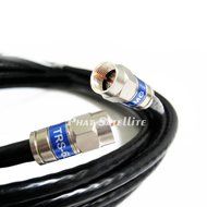 150ft BLACK RG6 DIGITAL Coaxial Cable Shielded PVC jacket RATED UL ETL CATV RoHS 75 Ohm RG6 Digital Audio Video...