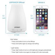 URPOWER 2nd Version Essential Oil Diffuser,100ml Aroma Essential Oil Cool Mist Humidifier with Adjustable Mist... N5