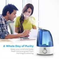 Cool Mist Humidifier, TaoTronics Ultrasonic Air Humidifers with 2x 360 Degree Rotatable Mist Outputs, Classic... N5