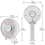 ETONG Handheld Rechargeable Fans 3 Speed Mini Fan Battery Operated Electric Personal Fans Foldable Fans Hand Bar... N10