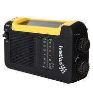 Ivation Portable Solar &amp; Hand Crank AM/FM Weather Radio, Compact Size Emergency Camping Device, Built in External... N2