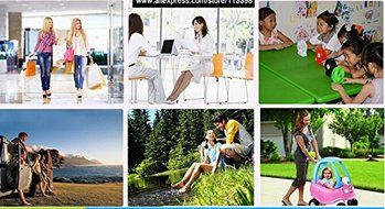 Portable Rechargeable 4 Inch Mini Fan With Adapter and USB Charge Cable for Outdoor Activities (Red) N4