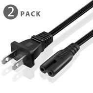 TNP Universal 2 Prong Power Cord (6 Feet) - NEMA 1-15P to IEC320 C7 Figure 8 Shotgun Connector AC Power Supply... N4