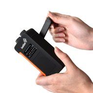 Ivation Portable Solar &amp; Hand Crank AM/FM Weather Radio, Compact Size Emergency Camping Device, Built in External... N4