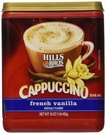 Hills Bros French Vanilla Cappuccino Drink Mix 1LB 3-pack