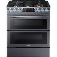 Samsung Appliance NX58K9850SG 30" Slide-in Gas Range with Sealed Burner Cooktop, 5.8 cu. ft. Primary Oven Capacity...