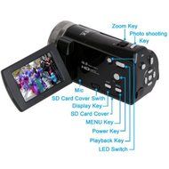 SSstar HDMI 720p 2.7 Inch TFT LCD Rotation Digital Video Camcorder 16.0MP 16X Zoom Camera DV Video Recorder (Black) N2