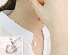 Fashion Charm Jewelry Pendant Chain Pearl Choker Chunky Statement Bib Necklace N4