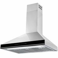 Golden Vantage 30" Wall Mount Stainless Steel Black Touch Control Panel Kitchen Cooking Fan Range Hood Vent N2