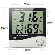 Aimeio LCD Digital HTC-2 Thermometer Hygrometer Weather Station Temperature Humidity Tester Clock Alarm Indoor... N6