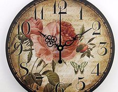 3d decorative wall clocks absolutely silent living room watch wall vintage round wall clock fashion home decoration N2